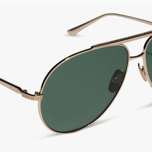 Diff Jesse James Decker Denver Gold G15 Sunglasses - Picture 8 of 11